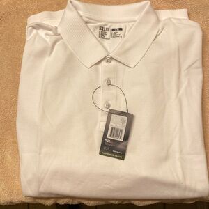 5.11- 3XL Professional Long Sleeve 010 Polo White. NWT